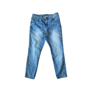 Express Jeans Ankle Skinny Mid-Rise Cropped Stretch Denim Blue Women’s 10 Short